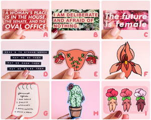 Feminist Vinyl Sticker Set