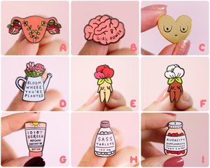 Feminist Enamel Pin Set