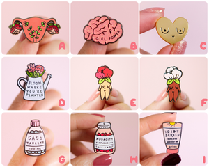 Feminist Enamel Pin Set