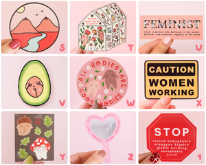 Feminist Vinyl Sticker Set