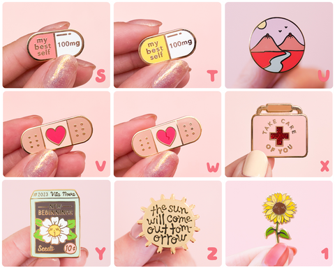 Feminist Enamel Pin Set