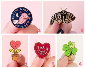 Feminist Enamel Pin Set