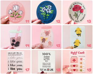 Feminist Vinyl Sticker Set