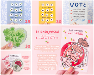 Feminist Vinyl Sticker Set