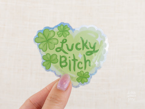 Lucky Bitch Vinyl Sticker