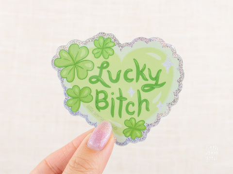 Lucky Bitch Vinyl Sticker