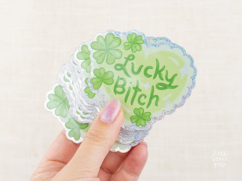 Lucky Bitch Vinyl Sticker