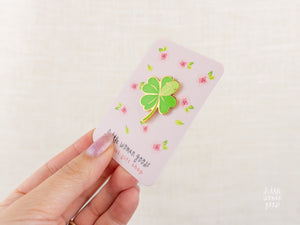 Clover Girl Enamel Pin