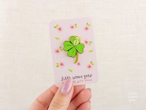 Clover Girl Enamel Pin