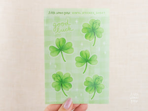 Good Luck Clover Sticker Sheet