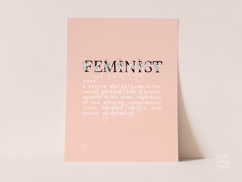 Feminist Definition Wall Art Print