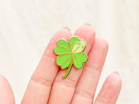 Clover Girl Enamel Pin