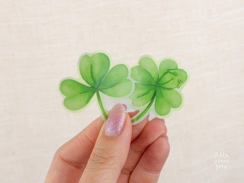 Good Luck Clover Sticker Sheet