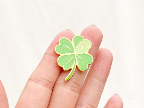 Clover Girl Enamel Pin