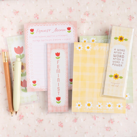 Feminist Literary Bookmark- Louisa May Alcott Quote, Little Women Gift for Readers, Book Clubs, and Stationery