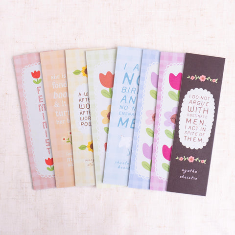 Feminist Literary Bookmark- Charlotte Brontë Quote Gift for Classic Lit Readers, Book Clubs