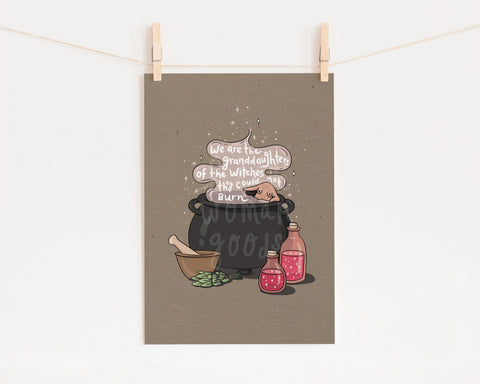 Feminist Witch Art Print
