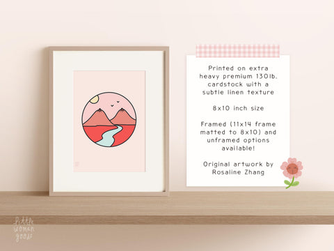 Boob Mountains Art Print