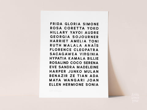 Feminist Heroes Art Print