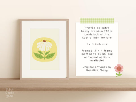 Wildflower Floral Wall Art Print