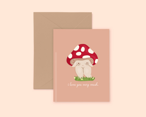 "I Love You Very Mush" Greeting Card
