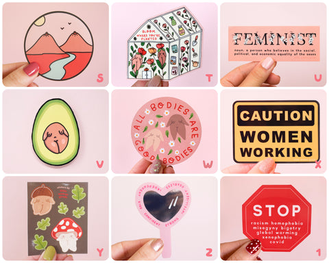 Feminist Vinyl Sticker Set