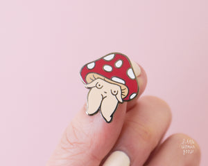 Mushroom Girl Enamel Pin