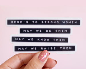 Strong Women Vinyl Sticker