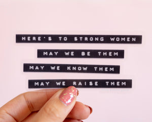 Strong Women Vinyl Sticker