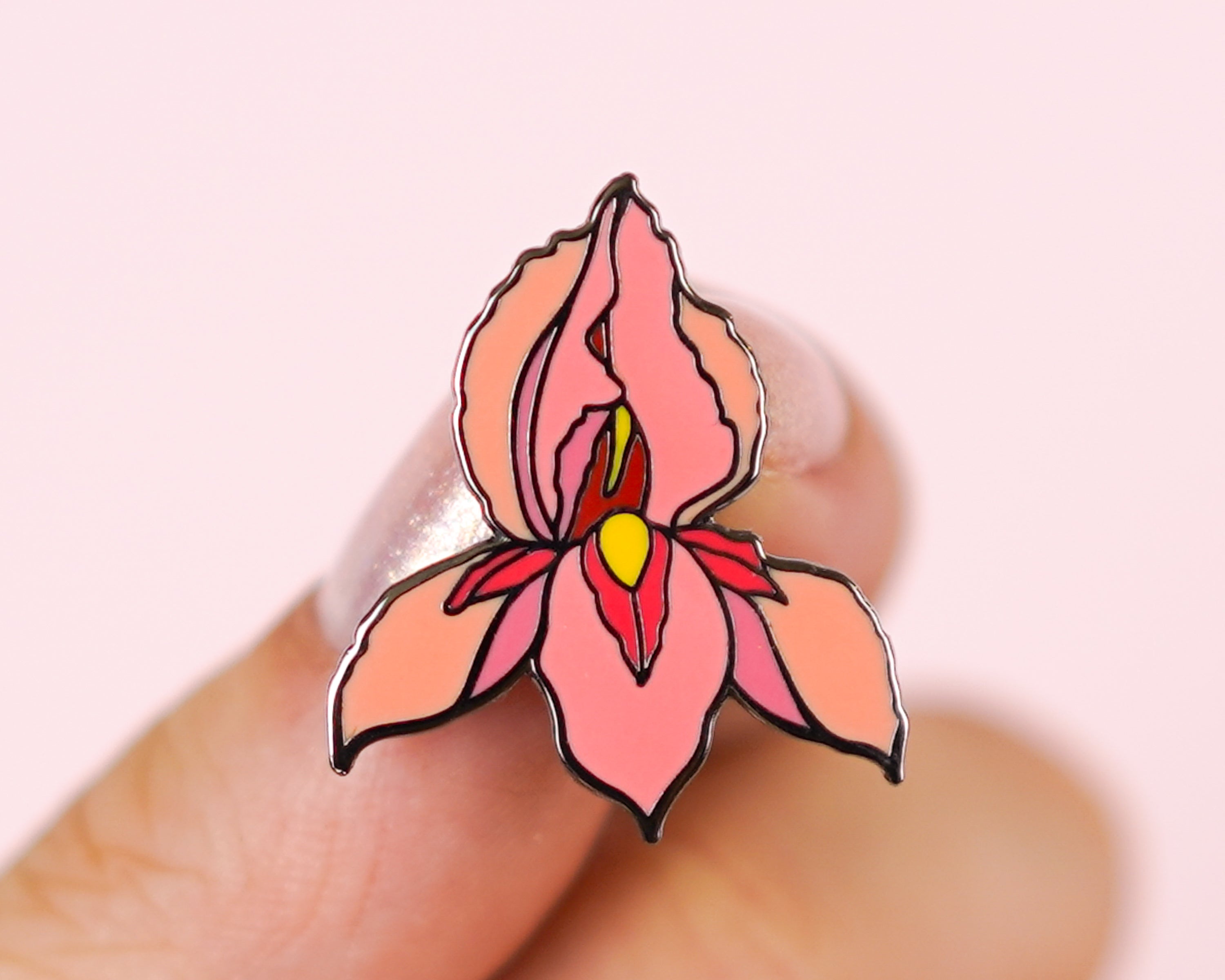 Pussyflower Enamel Pin