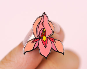 Pussyflower Enamel Pin