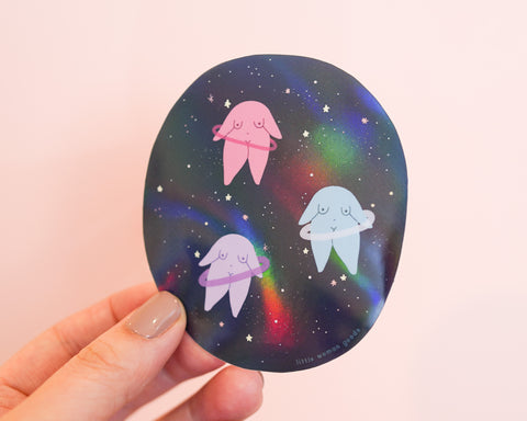 Space Holographic Vinyl Sticker