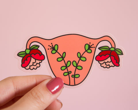 Blooming Uterus Enamel Pin