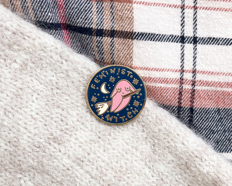 Feminist Witch Enamel Pin