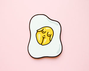 Feminist Egg Girl Vinyl Sticker- Illustrated Bumper Sticker Feminist Gift Cute Weatherproof Decal Laptop Stickers Planner Stickers