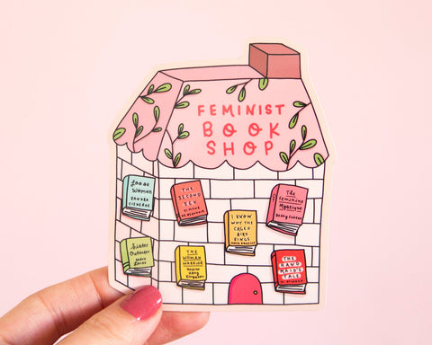 Feminist Vinyl Sticker-  Feminist Book Shop Feminist Literature Planner Sticker Laptop Sticker Bumper Sticker Feminist Gift