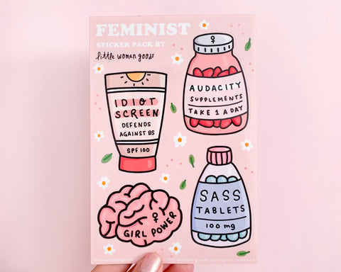 Idiot Screen Enamel Pin- Feminist Enamel Pin Gift Girl Power Empowering Women Funny Cute Pink Enamel Pin