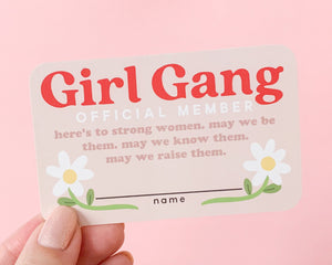 Girl Gang Membership Card