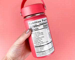 Nutrition Facts Vinyl Sticker