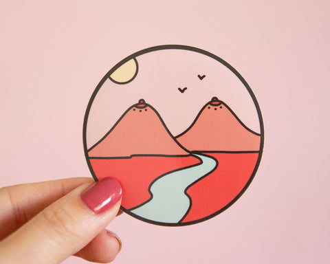Boob Mountains Enamel Pin