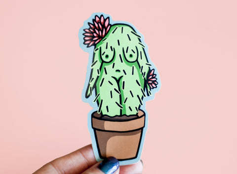 Cactus Girl Enamel Pin