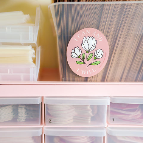 I Can & I Will Vinyl Sticker