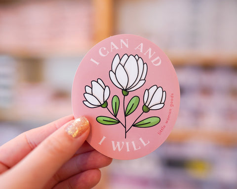 I Can & I Will Vinyl Sticker