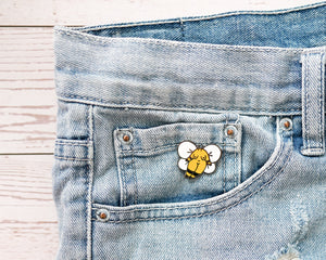 Bumblebee Girl Enamel Pin