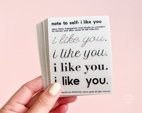 I Like You Sticker Sheet