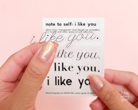 I Like You Sticker Sheet