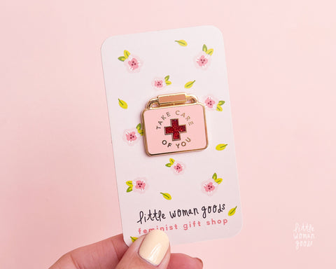 Self Care Enamel Pin