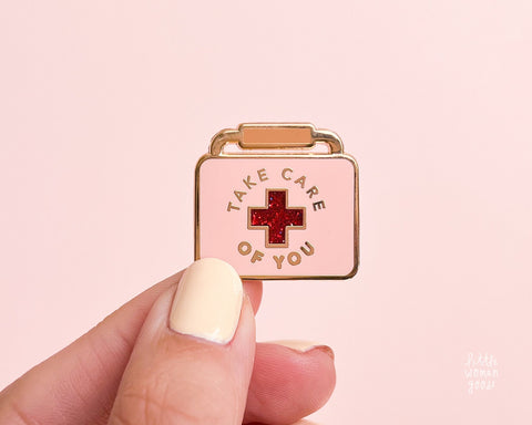 Self Care Enamel Pin