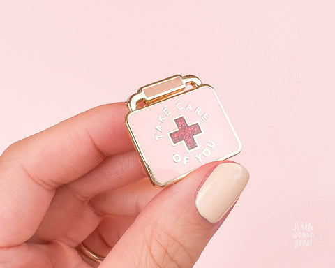 Self Care Enamel Pin