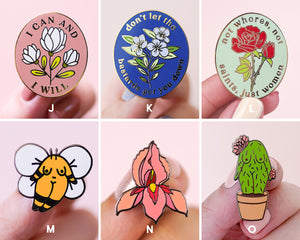 Feminist Enamel Pin Set